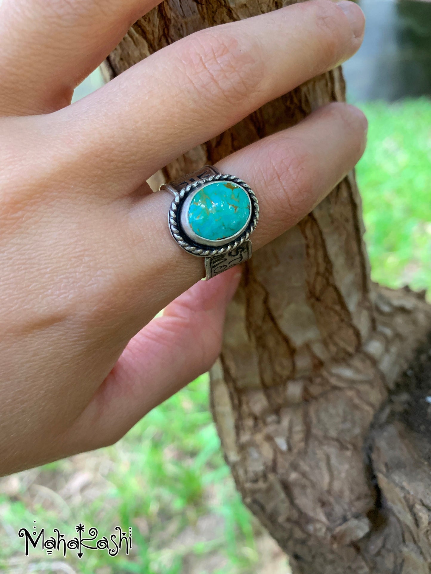 Royston Turquoise ring size US 7 1/2 UK P