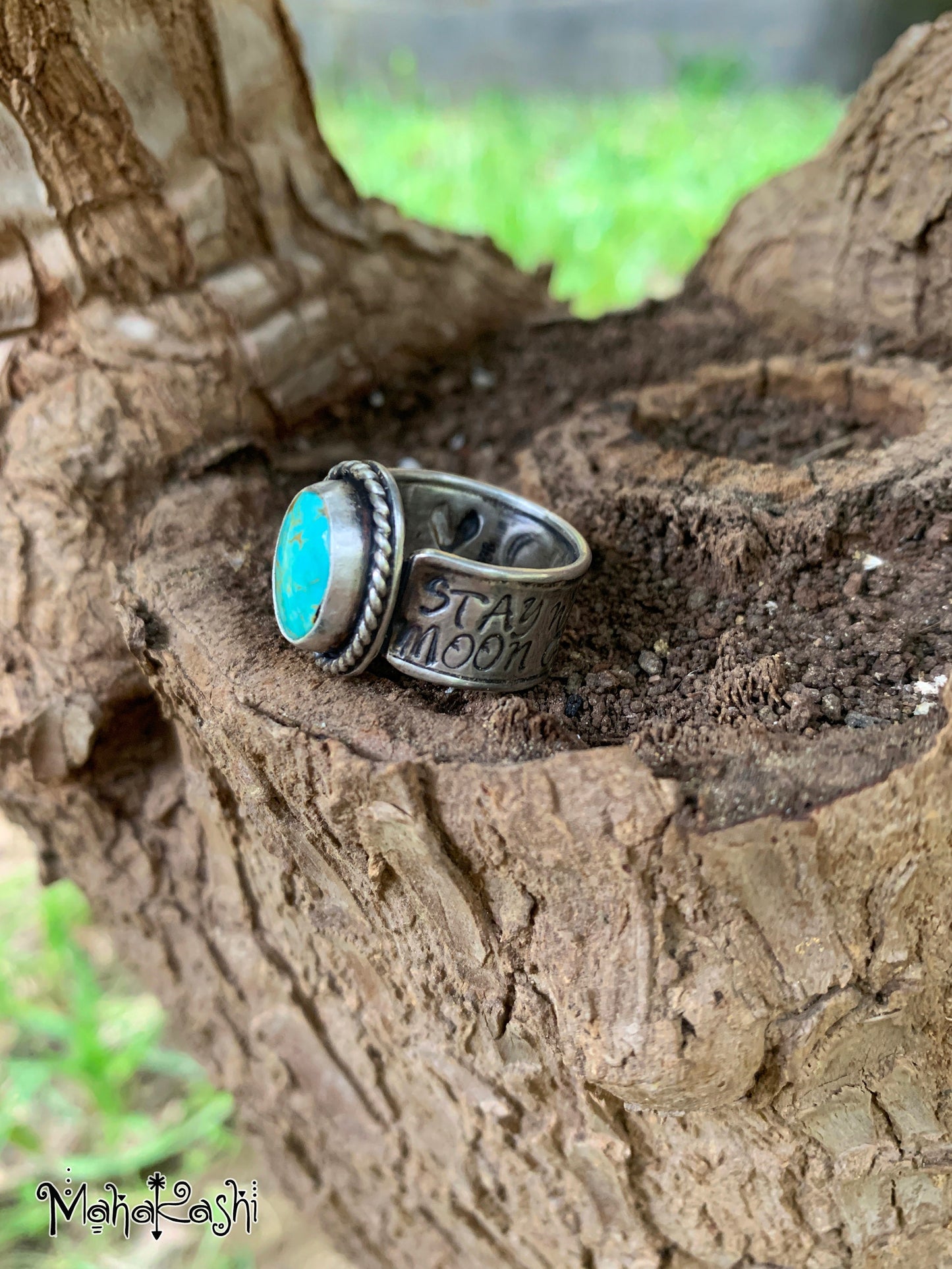 Royston Turquoise ring size US 7 1/2 UK P