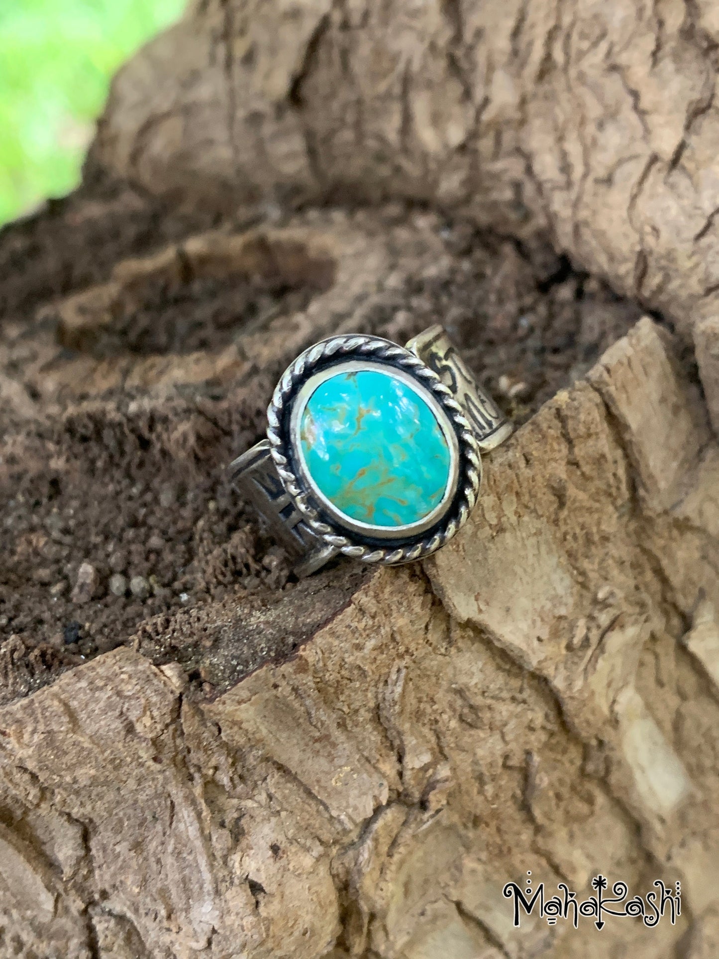 Royston Turquoise ring size US 7 1/2 UK P