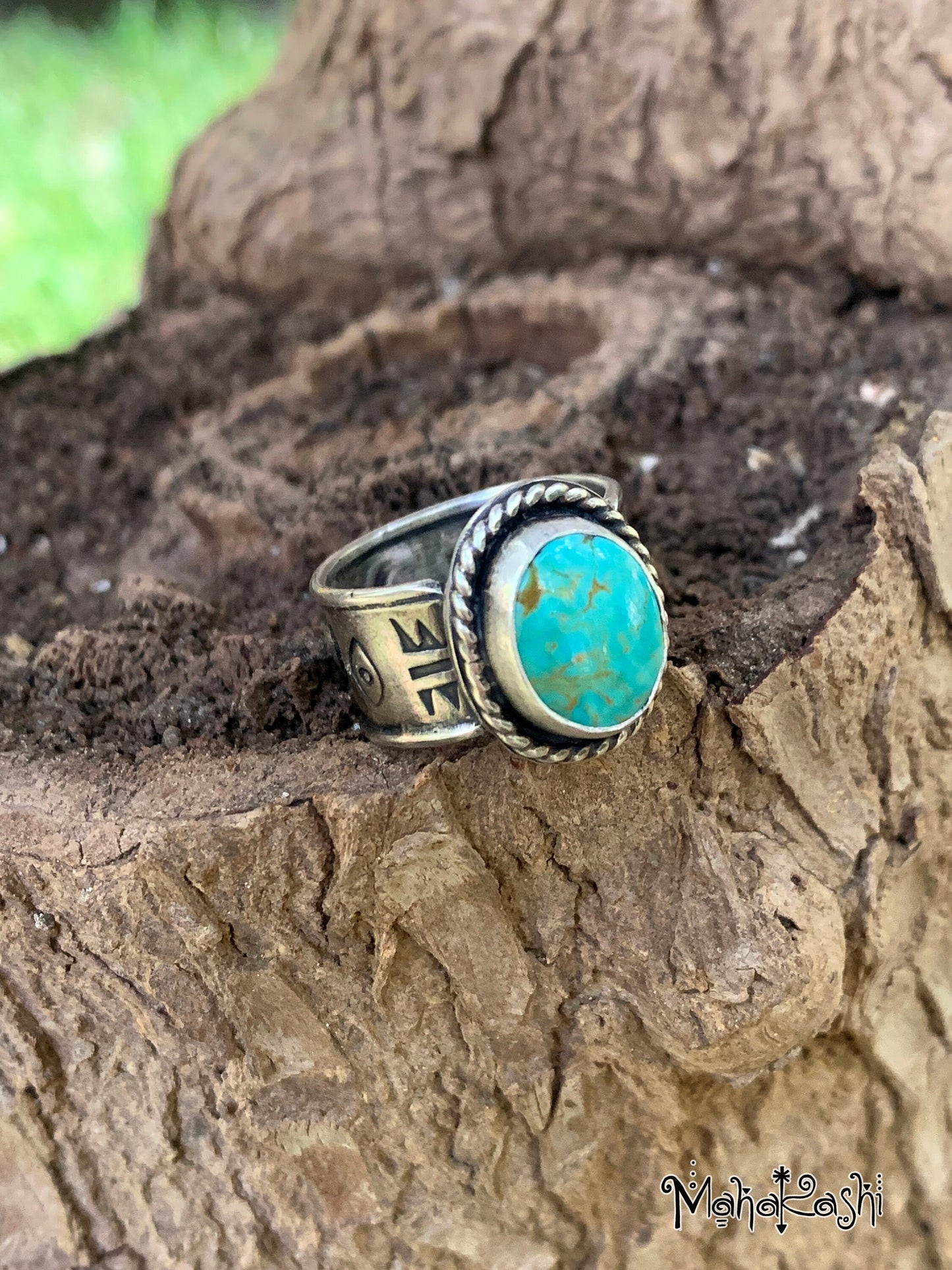 Royston Turquoise ring size US 7 1/2 UK P