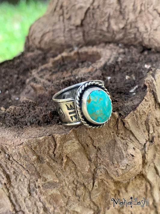 Royston Turquoise ring size US 7 1/2 UK P