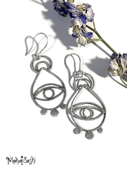 Eye earring Indian inspired